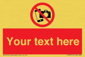 Custom No filming or photography